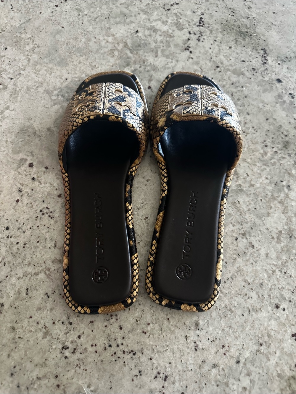 NIB Tory Burch Pale Desert Roccia /Sz 11 Snake Print - Picture 3 of 8